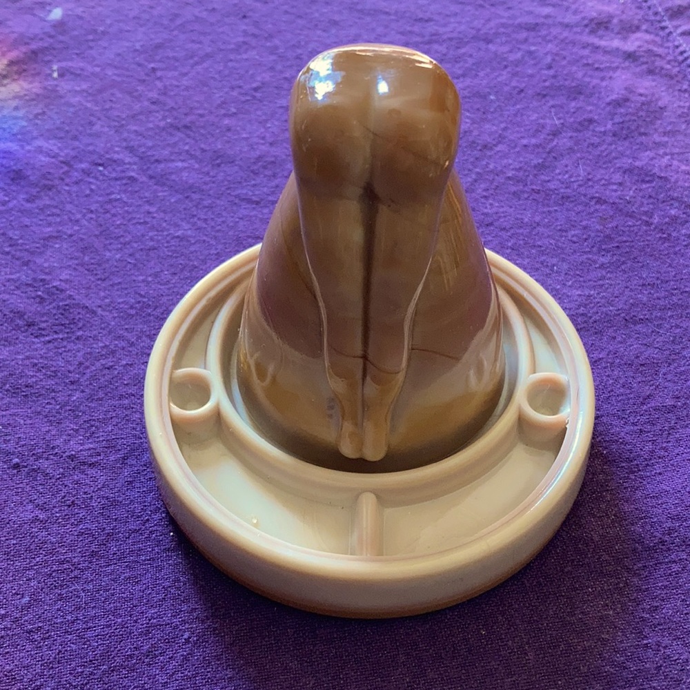 Novelty Barware Vintage “Bottoms Up” Shot Glass with Ash Tray Coaster